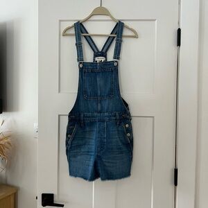 Madewell Blue Denim Overalls